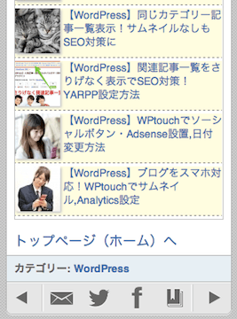 WPtouchに人気記事一覧を表示